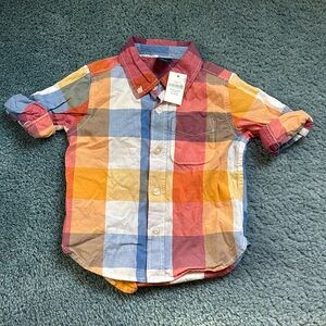 Baby Gap Toddler Buttoned Shirt. Multicolored. Can be worn 2 ways. 18-24m. BNWT.